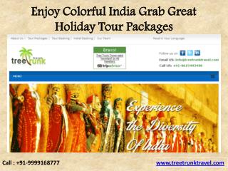 Enjoy Colorful India Grab Great Holiday Tour Packages
