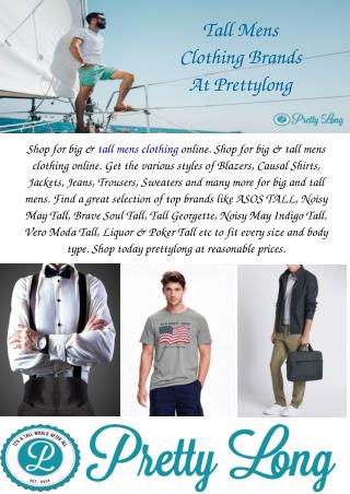 Tall Mens Clothing