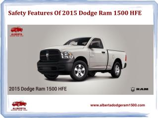 Safety Features of 2015 Dodge Ram 1500 HFE