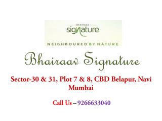 Flats in Bhairaav Signature Belapur Mumbai – Investors Clinic