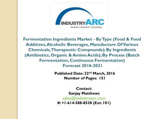 Fermentation Ingredients Market