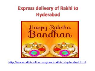 Express Rakhi delivery to hyderabad