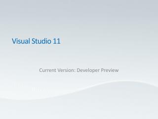 Visual Studio 11