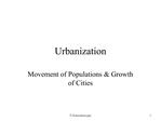 Urbanization