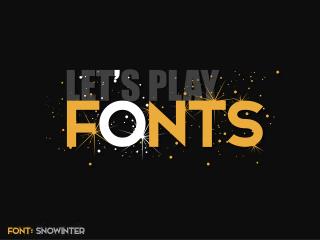 Let's Play Fonts (A creative illustration)