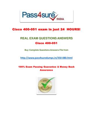 Pass4sure 350-080 Study Guide