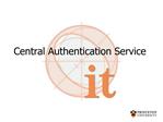 Central Authentication Service