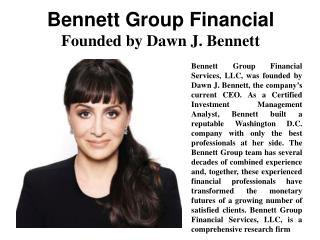 Bennett Group Financial - Founded by Dawn J. Bennett