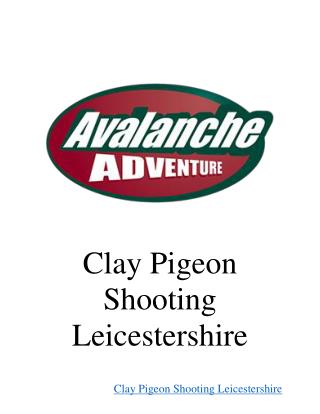 Clay Pigeon Shooting Leicestershire