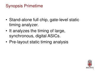 Synopsis Primetime