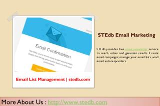 Email List Management - Email Marketing