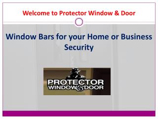 Window Bars for your Home or Business Security in Detroit