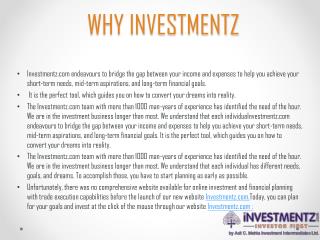 Why Investmentz