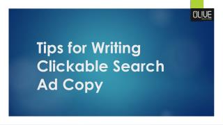 Tips for writing clickable search ad copy
