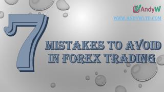 Mistakes To Avoid In Forex Trading