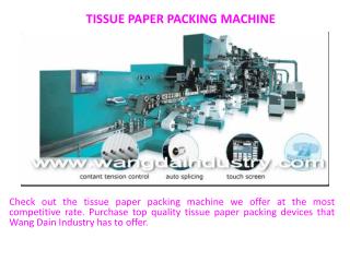 Tissue paper packing machine