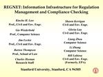 REGNET: Information Infrastructure for Regulation Management and Compliance Checking