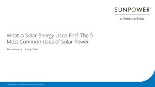 What is Solar Energy Used for? The 5 Most Common Uses of Solar Power