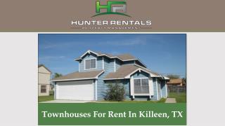 Townhouses For Rent In Killeen, TX