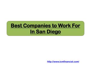 Best Companies to Work For In San Diego