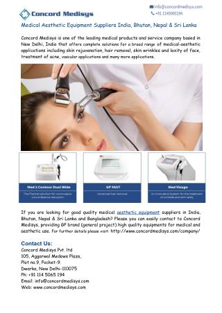 Medical Aesthetic Equipment Suppliers India