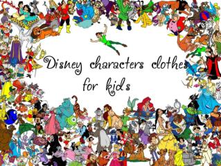 Disney characters clothes for kids