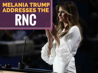 Melania Trump addresses the RNC