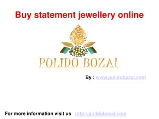Buy statement jewellery online Statement silver necklace