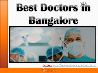 Best Doctors in Bangalore | Sehat.com