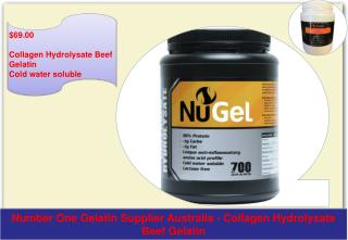 Beef Gelatin Cold water soluble