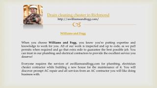drain cleaning chester in richmond