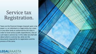 Service Tax Registration