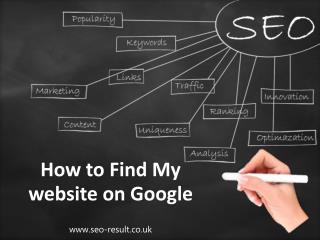 Find my website on Google