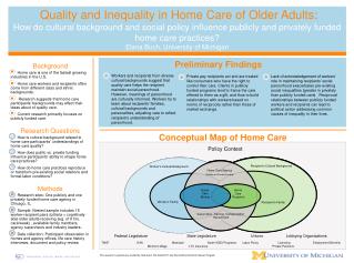 Background Home care is one of the fastest growing industries in the U.S.