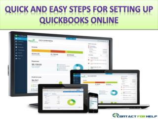 Quick and easy steps for setting up Quickbooks online