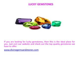 Lucky Gemstones