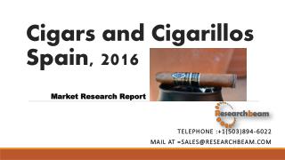 Cigars and Cigarillos Spain, 2016