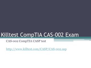 CompTIA CAS-002 Study Guide Killtest