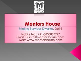 Printing Company - Offset Printing Services in Dwarka, Delhi