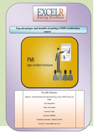 Top advantages and benefits of getting a PMP certification course