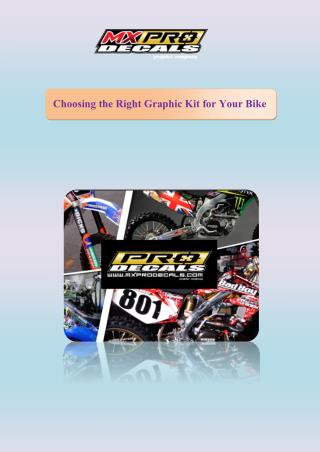 Choosing the Right Graphic Kit for Your Bike