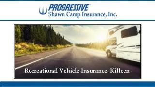 Recreational Vehicle Insurance, Killeen