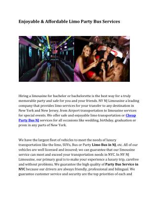 Party Bus NYC