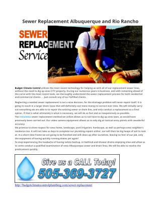 Sewer Replacement Albuquerque