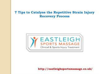 7 Tips to Catalyse the Repetitive Strain Injury Recovery Process