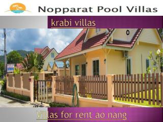 Poolvillas krabi ao nang