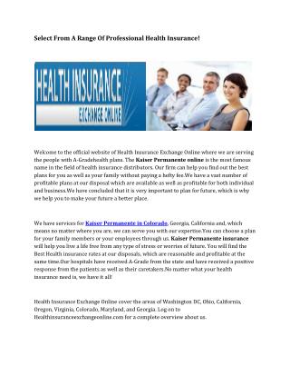 Small Business Health Plans