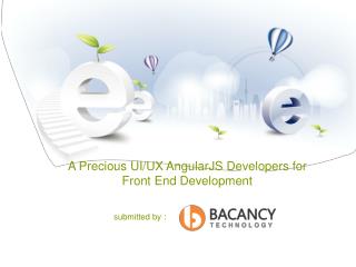 A Precious UI UX AngularJS Developers for Front End Development