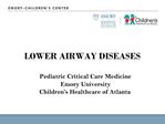 LOWER AIRWAY DISEASES