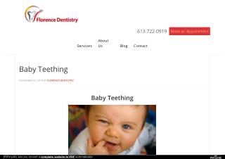 Ottawa Dental Care - Baby Teething